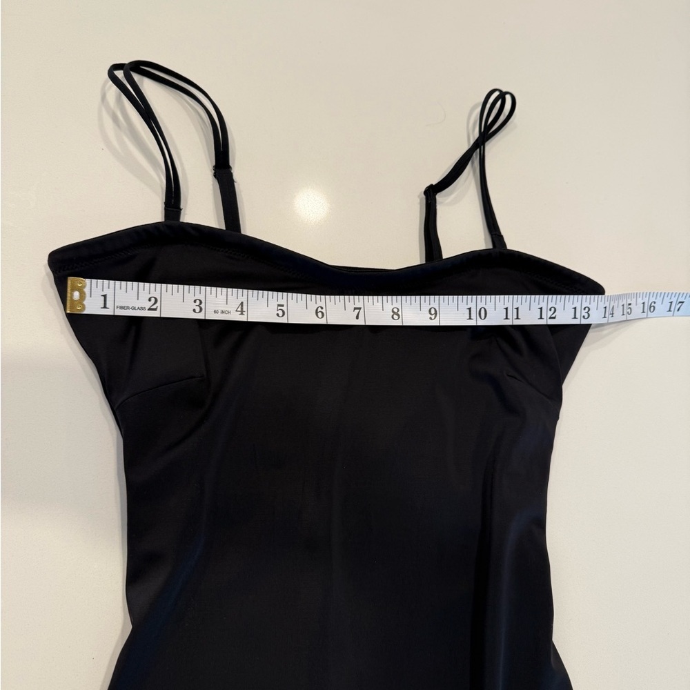 Assets by SPANX Strapless Black Slip Dress Shapewear Waist Control Seamless Sz L - Picture 4 of 5